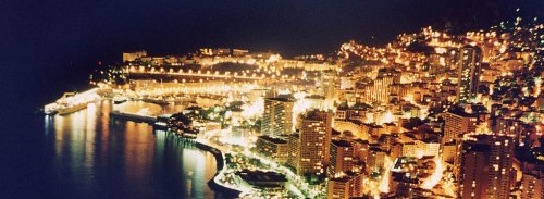 Monaco Montecarlo by night